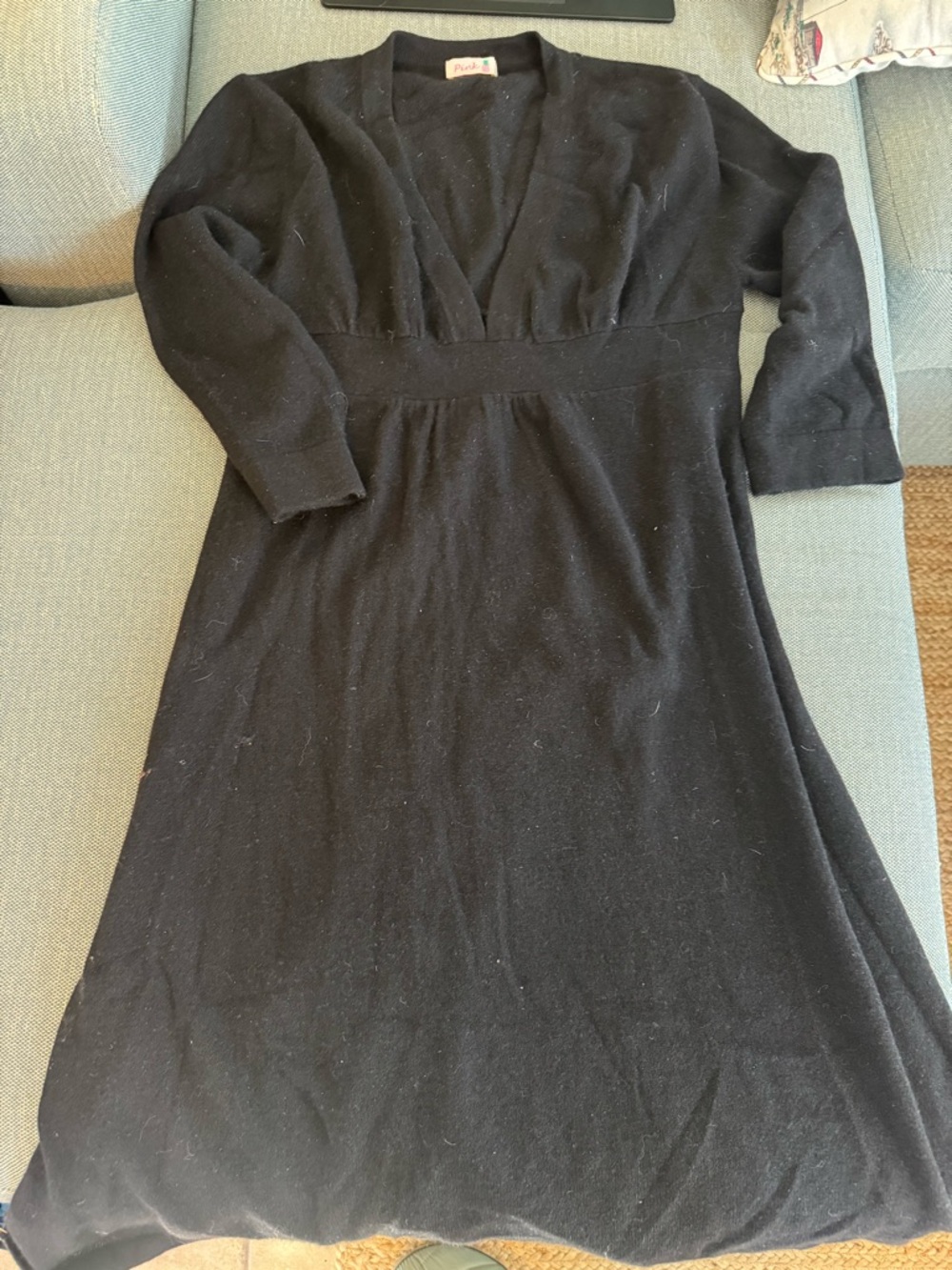 Pink, cashmere dress